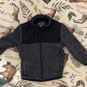 The Children's Place Black and Gray Kids Jacket